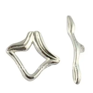 

120Sets Silver Color Plate Mouth toggle clasps A1532SP FREE SHIPPING