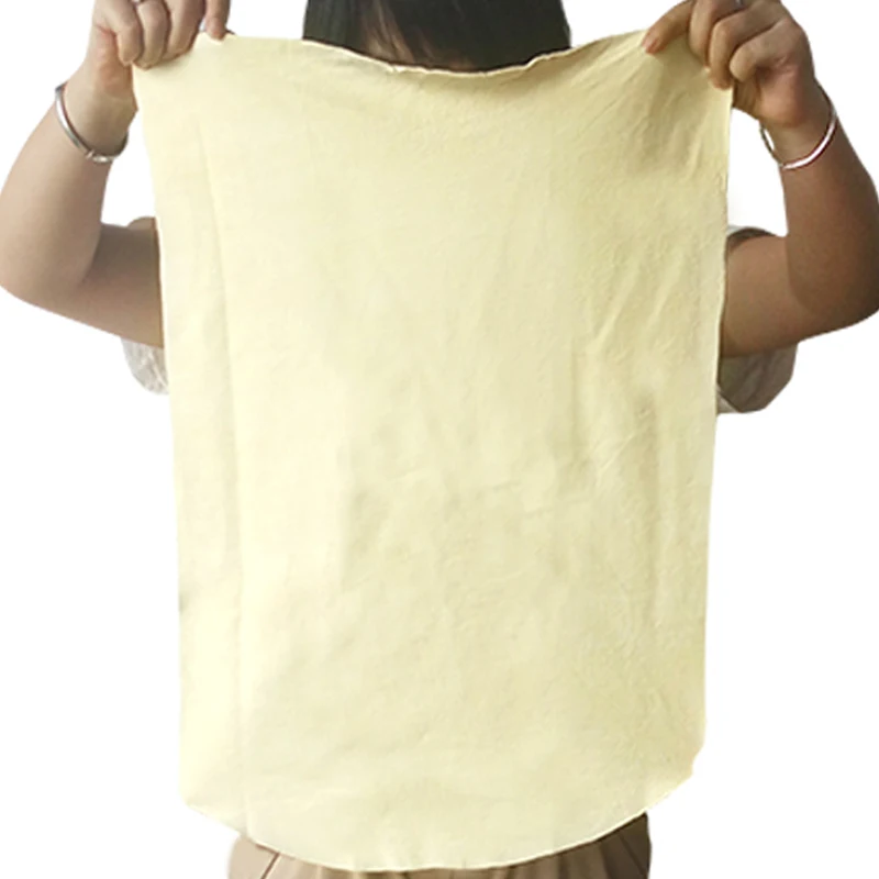 Auto Shine Medium Natural Genuine Leather Chamois Drying Cloth Car