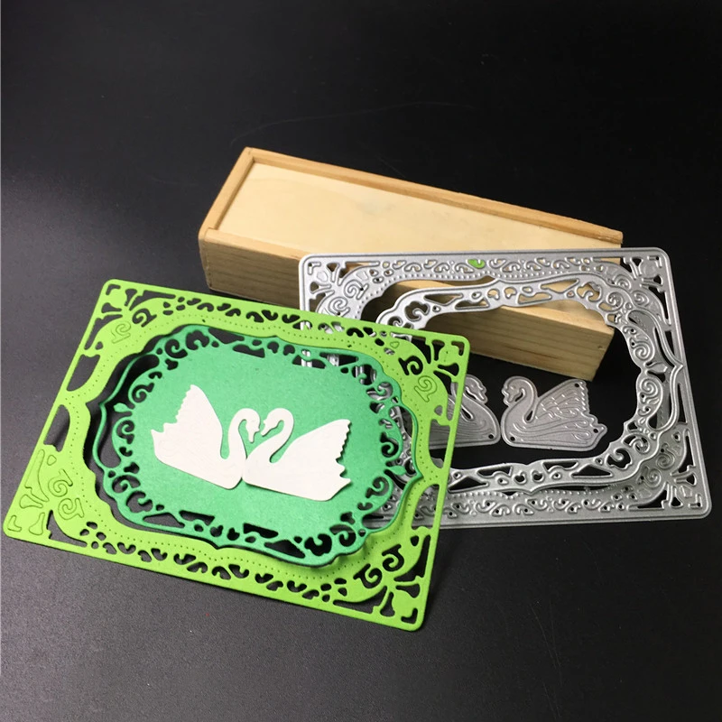 

Swan Border Metal Cutting Dies New 2019 for Scrapbooking Card Making Album Embossing Paper Crafts Die cuts Craft Stencil