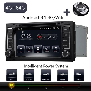 

Car DVD Player Stereo Radio Android 8.1 Bluetooth 7" 4G/32G/64G GPS Navigation forTouareg 2004-2009 Multivan(T5)2008-2015