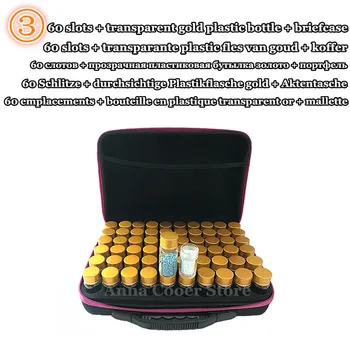 

New sale 60 bottles of diamond painting box toolbox storage box portable box essential oil storage bag shockproof and durable