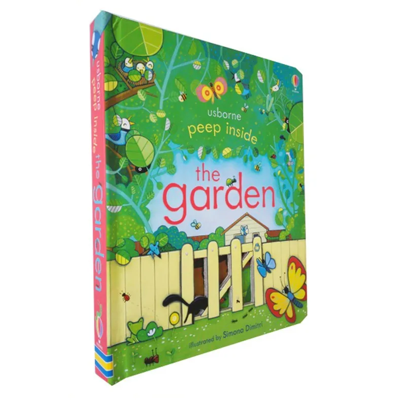 Открытым внутри сад: 1 шт. оригинальный английский образовательный иллюстрированные книги для ребенка раннего детства лучший подарок для