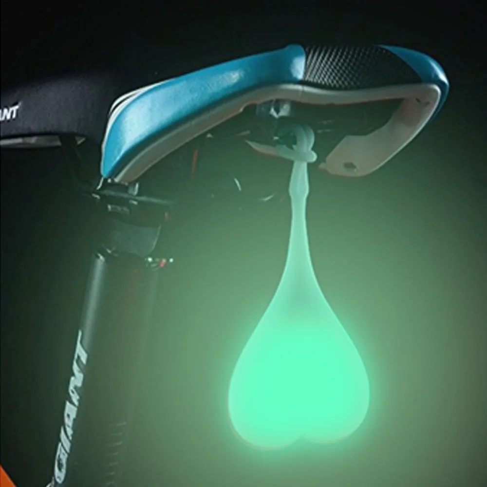 

Bike taillights led heart-shaped rubber rear lights backpack lights bicycle rearlights night riding warning lights