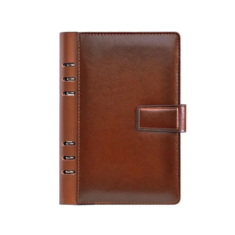

CAGIE Vintage Leather Notebook Planner Dividers 2018 Spiral Notebook a5 Agenda Filofax a6 Personal Diary Binder Pocket Journal