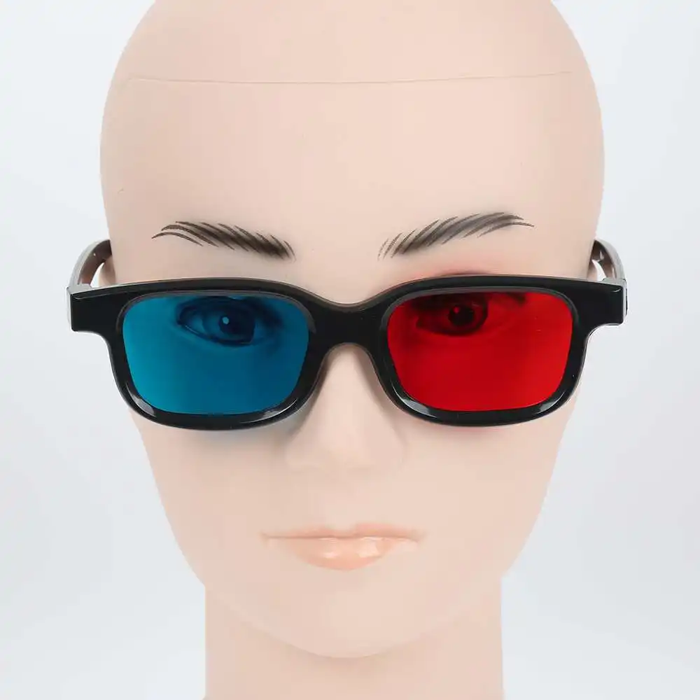 Универсальные Трехмерные очки красного и синего цвета для 3D DVD домашнего