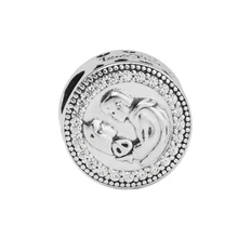 Подходит для Pandora шармы браслеты Белоснежка 80th юбилейные бусины Серебро 925 пробы-ювелирные изделия