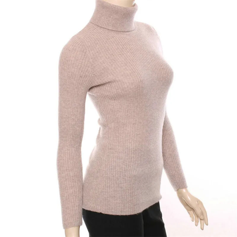 100%goat cashmere vertical grain knit women fashion sweet
