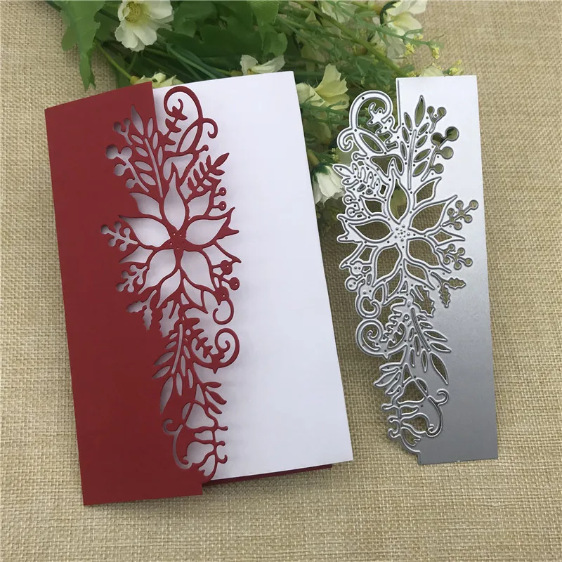 Flower Corner Metal Cutting Dies Stencil Scrapbooking Photo Album Card