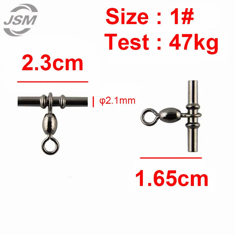 JSM 20 шт. крестообразный кран рыболовный поворотный латунный с черным никелем рыболовный крестообразный кран Вертлюги Разъем размер 1 2 3 1/0 2/0 - Цвет: 1