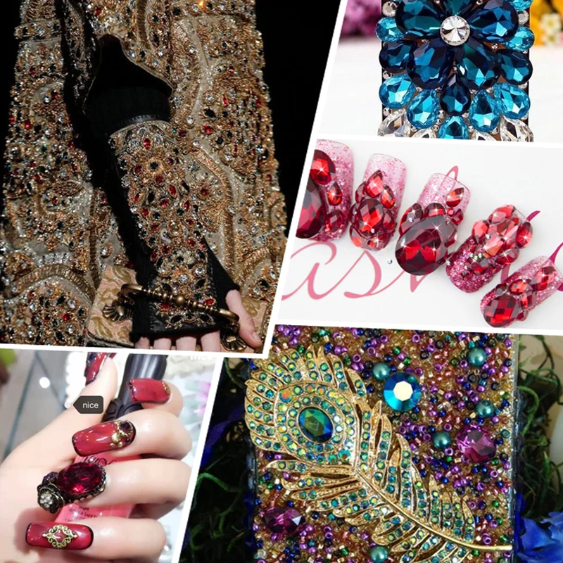 Аксессуары для изготовления ювелирных изделий стакан Rivoli Bling 50 шт 10 мм Strass клей на