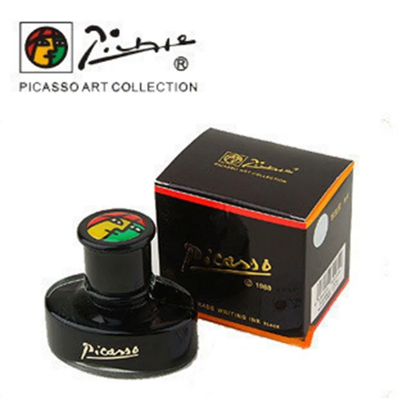 

Picasso 50ml authentic pure black/blue black ink without fountain pen watercolor ink whiteboard ink carbon pimio water OWT009