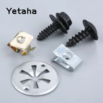 

Yetaha 32pcs Engine Undertray Cover Clips Fasteners Bottom Splashguard Shield Screws For VW Golf MK4 for Audi A3 Bora