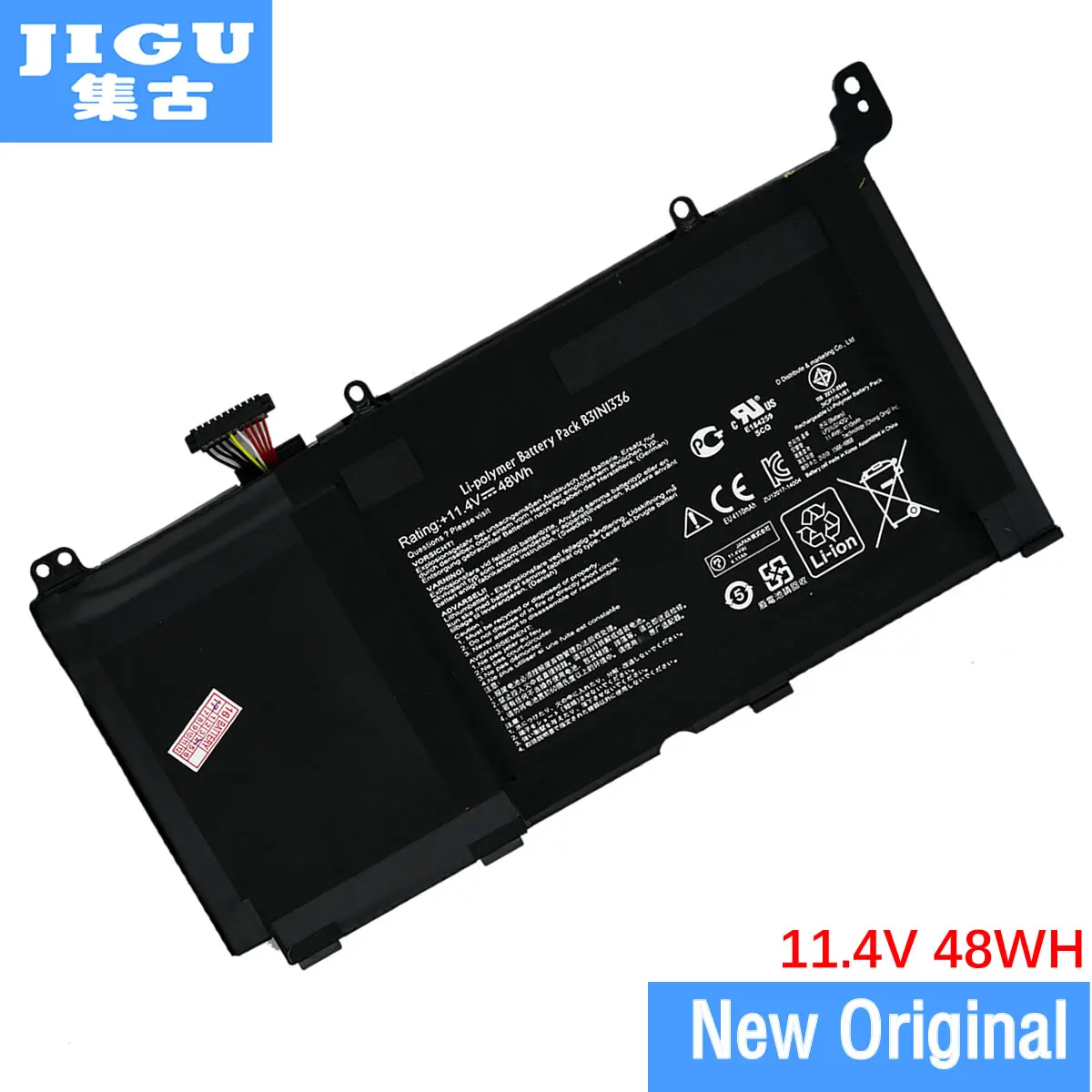 JIGU Original laptop Battery B31N1336 For ASUS for VivoBook S551 S55IL S551LN-1A 11.4V 48WH B31N1336 BATTERIES JIGU Original laptop Battery B31N1336 For ASUS for VivoBook S551 S55IL S551LN-1A 11.4V 48WH B31N1336 BATTERIES