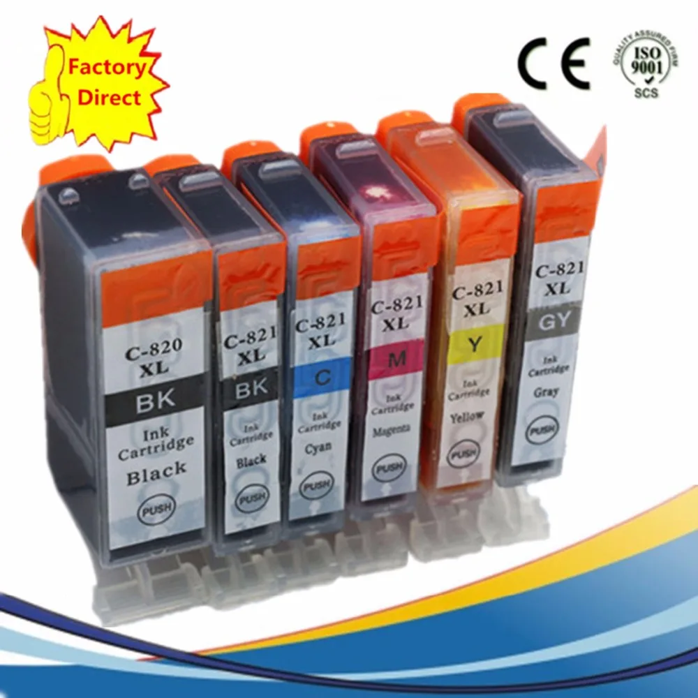 

PGI 820 PGI820 PGI-820 PGI-820XL CLI821 XL Inkjet Cartridges Replacement For Pixma MP988 MP996 MP-988 MP-996 MP 988 996