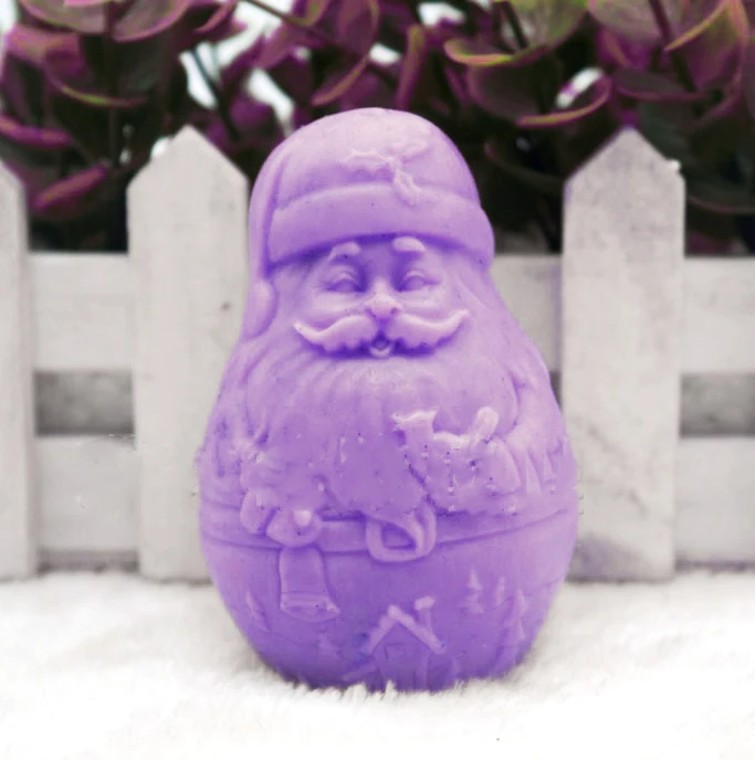 3D Santa Claus soap mold DIY Christmas Candle mold chocolate molds food