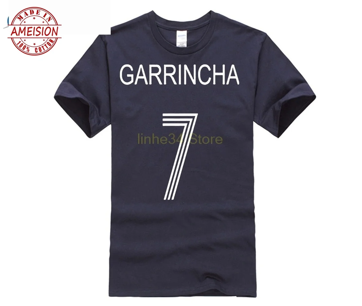 

GARRINCHA BRAZIL BOTAFOGO FOOTBALLER LEGEND CAMISETA SOCCERER PELE tees men club t shirt more color punk style t-shirt
