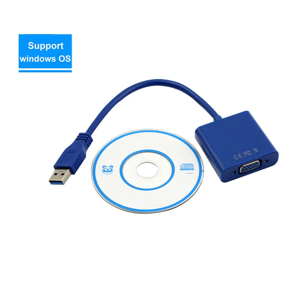 USB 3.0 To VGA Multi-display Adapter Converter External Video Graphic Card Dropship 7.1
