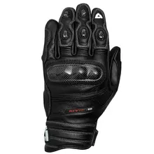 FASHION Top short style REVIT Curb full leather carbon fiber glove motorcycle gloves REV’IT-03 black color size M L XL