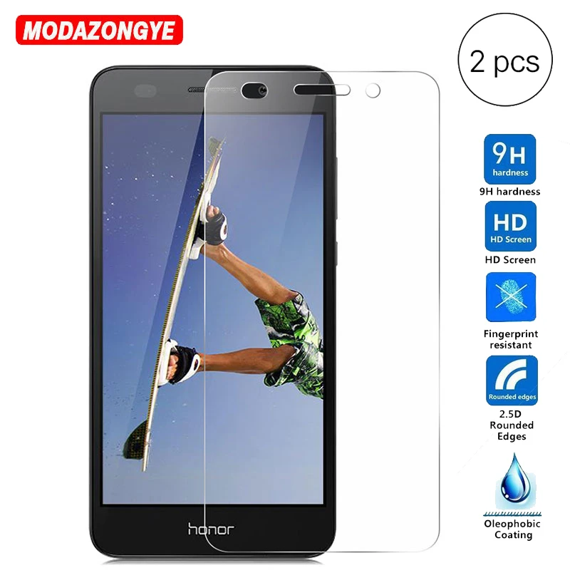 

2pcs Tempered Glass For Huawei Y6 II Screen Protector Film Protective Glass For Huawei Y6 II 2 Y6II Cam-L21 Cam-L03 Cam L21 L03