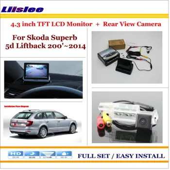 

Liislee For Skoda Superb (B6, Type 3 T) 5d Liftback 200'~2014 - Rear Camera + 4.3" TFT LCD Monitor = 2 in 1 Parking System