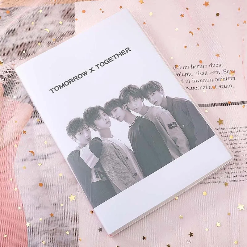 1 шт. Новое поступление K-pop TXT Together A5 notebook с мягкой резиновой крышкой для студентов канцелярские принадлежности