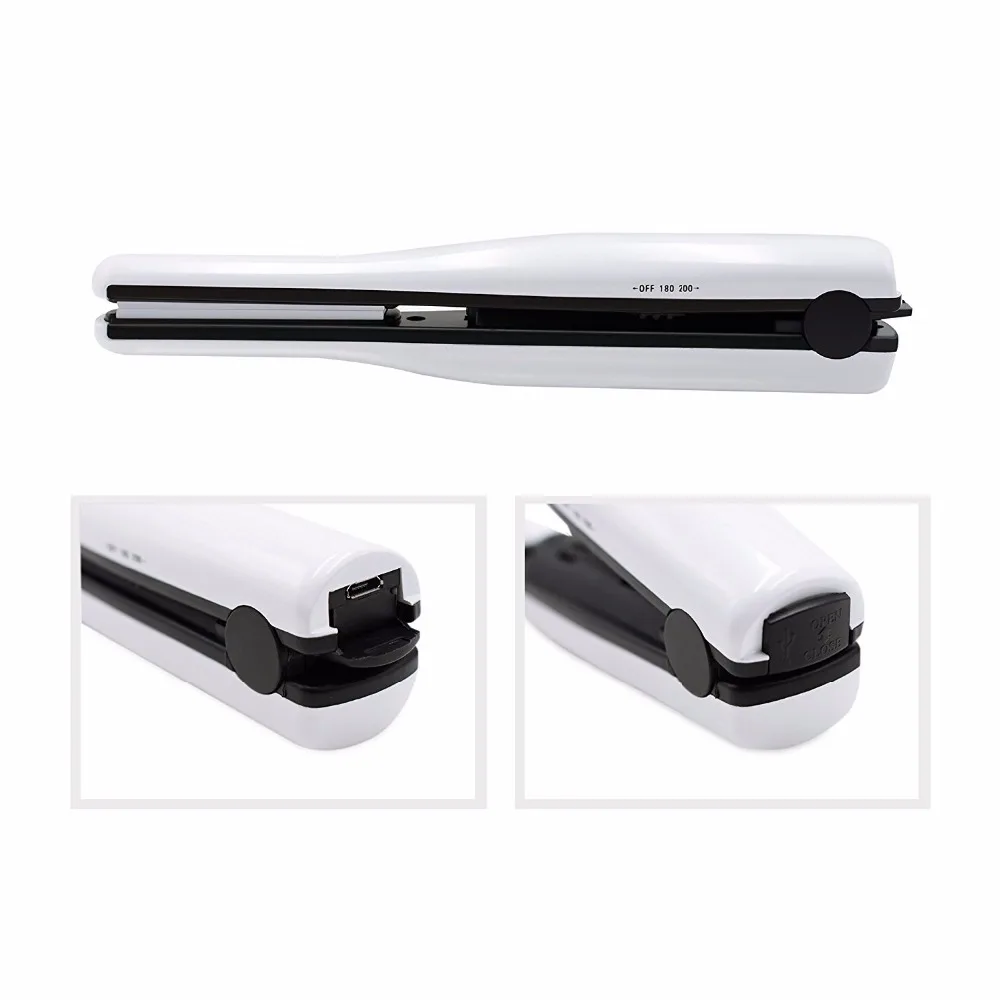 

1Pcs Portable Mini Straight Hair Curler USB Wireless Charging Bangs Straight Hair Curlers