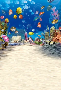 

150x250cm Aquarium Photography Backdrops For Children Photo Background Vinil fundo fotografico