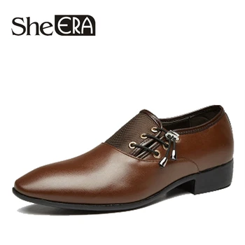 

Men's Dress Shoes Formal Shoes Big Size 38-48 Classic Point Toe Oxfords Men Fashion Men Business Party Shoes DropShipping SheERA