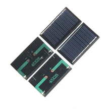 BUHESHUI Hot Sale 500PCS/Lot 0.125W 5V Solar Panel Polycrystalline Solar Cell DIY Solar Charger For 3.7V Battery 45*25*3MM