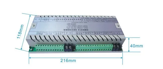 Многоканальный DMX512 декодер точечный источник света для водителя 27 канал светодиодный контроллер