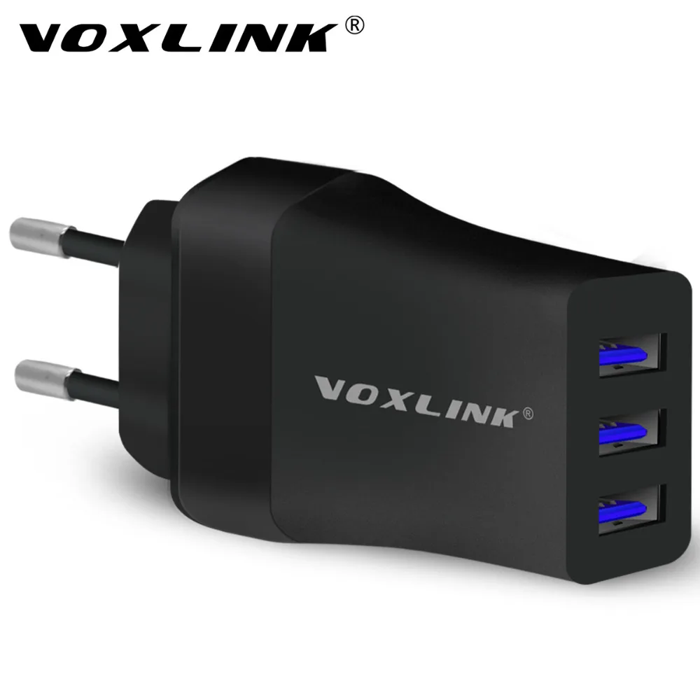 

VOXLINK Universal USB Phone Charger 5V 3.4A 3 Port Portable USB Wall Travel Charger Adapter For Samsung Galaxy S8 S7 edge S6