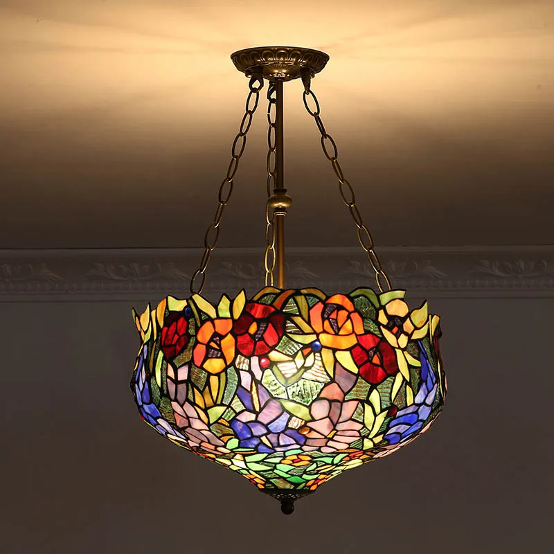 

European style color colored glaze Coffee House Villa Club living room bedroom aisle ceiling lamp hanglamp industried