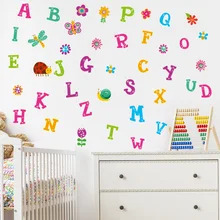 Zs наклейка 100*150 см/39*59 дюймов буквы номер винил ABC Наклейки на стены Алфавит детская комната стикер s