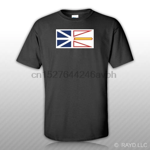 

Newfoundland and Labrador Flag T-Shirt Tee Shirt Free Sticker Canada nl province