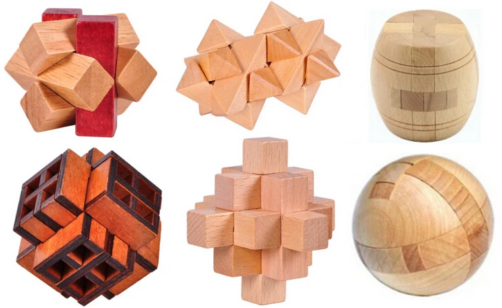 wooden toy burr puzzle