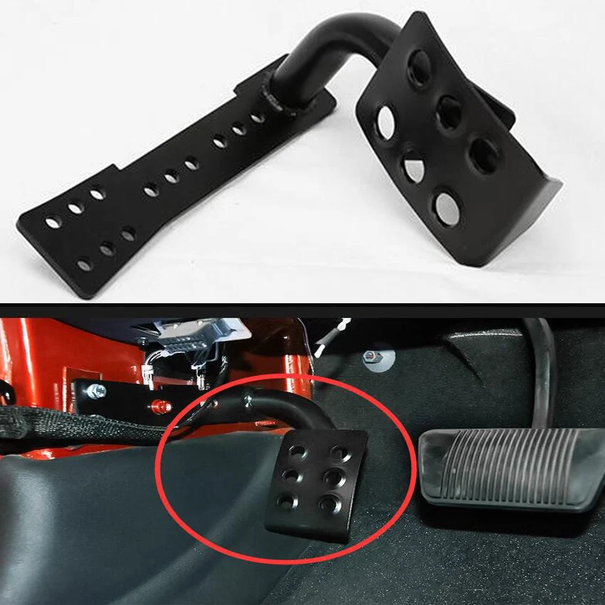 YAQUICKA Metal Auto Car Left Side Foot Rest Kick Dead Pedal Panel For