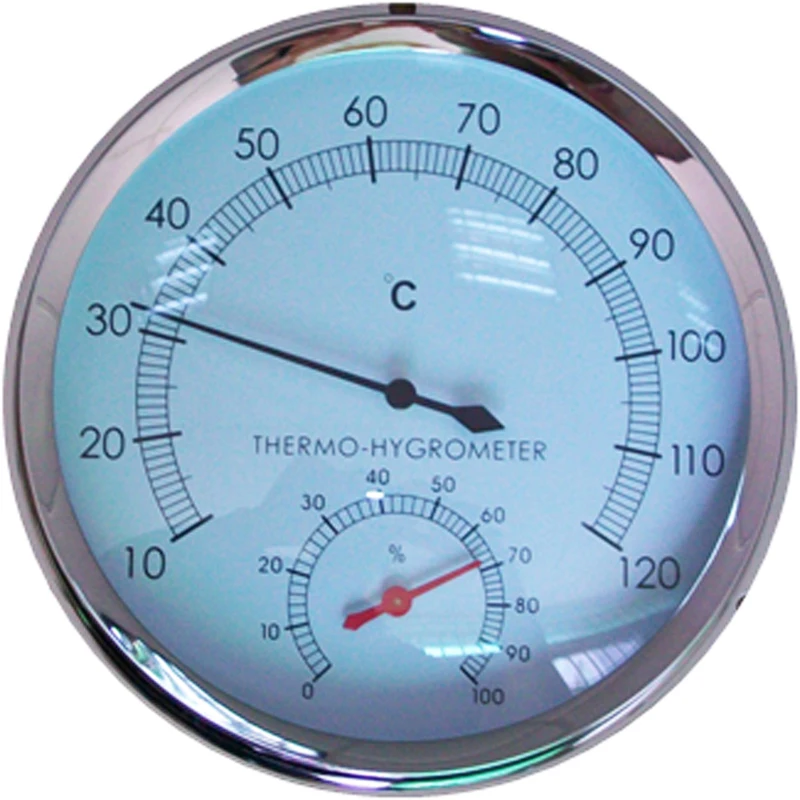 TH600 Full stainless steel case temperature and humidity meter sauna
