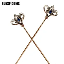 Стиль, брендовая модная свадебная заколка для волос, ювелирная заколка для волос, богемная Хрустальная заколка для волос, Турецкая ручная одежда