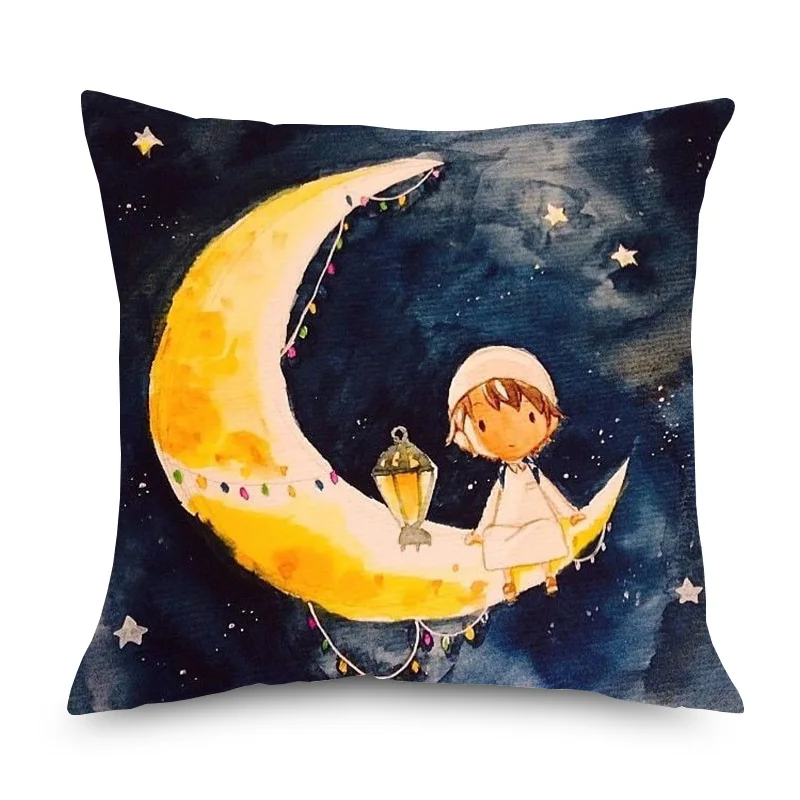 Home Décor Ramada Kareem Cushion Covers Ramadan Mubarak Islam Muslim