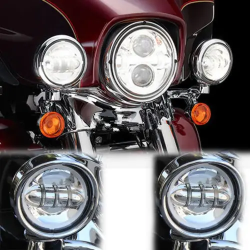 

7" LED Headlight Lights Lamp LED Bulbs For Harley Motorcycle Pair LED HeadLamp Bulbs