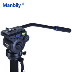 Manbily VH-80 видео Камера демпфирования штатив головка; гидравлика головки панорамные головка для ползунок монопод Камера съемки видео фильм