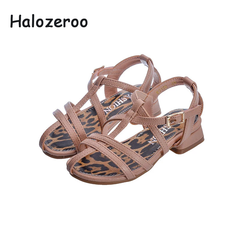 

Summer 2019 New Kids Gladiator Sandals Baby Girls Beach Sandals Children Black Shoes Princess Sandals Fashion Soft Brand Flats