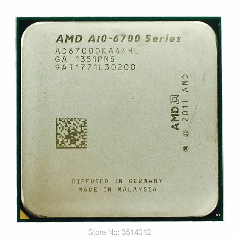 AMD APU A10 6700 APU A10 6700K 3,7 GHz четырехъядерный процессор AD6700OKA44HL разъем FM2