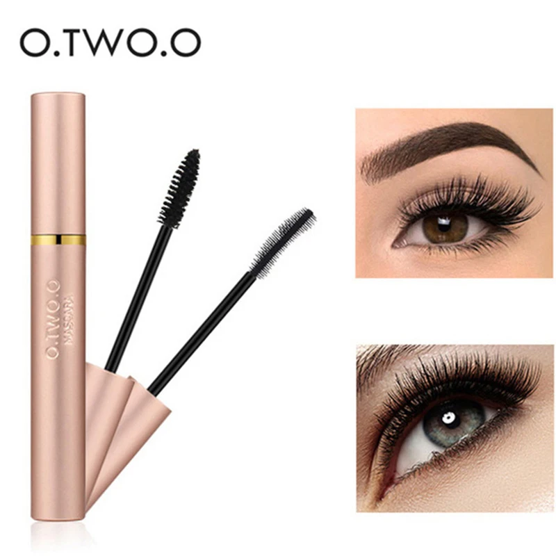 

O.TWO.O 3D Pro Mascara Black Curling Fiber Mascara 2 Designs Waterproof Lengthening Eyelash Extension Fast Dry Eyes Makeup Brush
