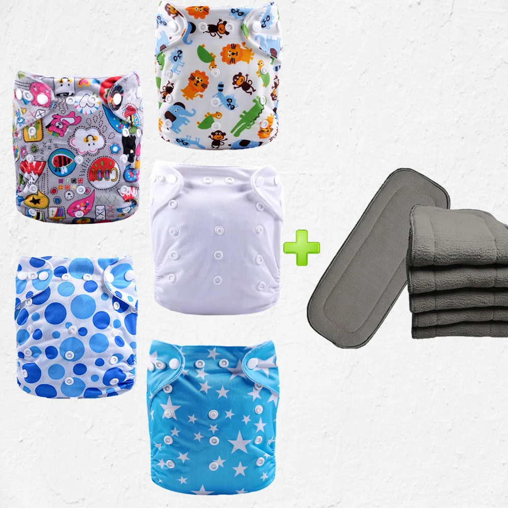 baby nappies or cloth diaper washable light incontinence pants 5pcs