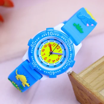 

summer children boys quartz silicone watches fashion sports 3D cartoon dragon kids students birthday gifts waterproof clock