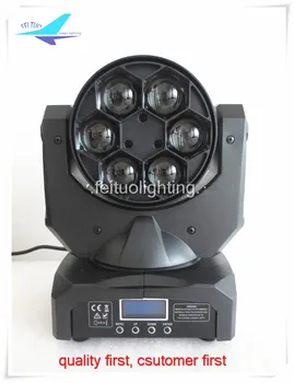 

Bright Disco LED Bee Eyes Stage Effect 6x15w RGBW 4IN1 Beam Moving Head Light Luces Mini Wash Magic Party DJ Wedding Lighting