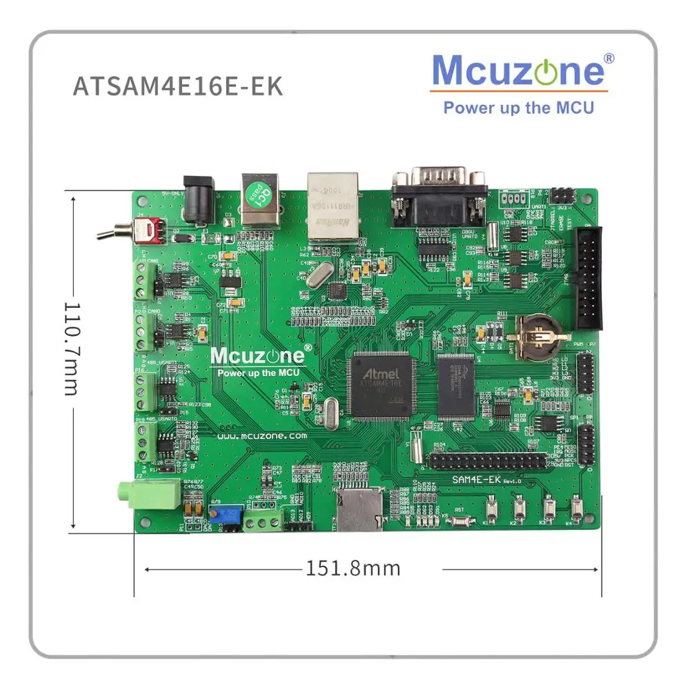 ATSAM4E16E оценочный комплект, 120 МГц Cortex-M4, Ethernet, UART, CAN, 485, TF, RTC, 2," 240x320 TFT сенсорный ЖК SAM4E16E ATMEL ATSAM4