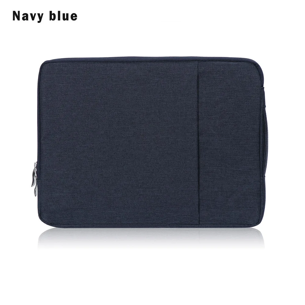 navy blue Портативная сумка для ноутбука чехол сумка для ноутбука сумка для MacBook Air Pro retina 11,6 13,3 15,4 - Цвет: navy blue
