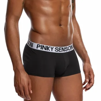 

Men Cotton Panties Simple Lifting Hips Breathable Elastic Male Underpants S-2XL FDC99